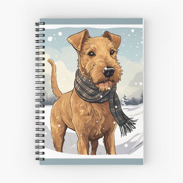 Item preview, Winter with an  Irish Terrier designed and sold by liana campbell.