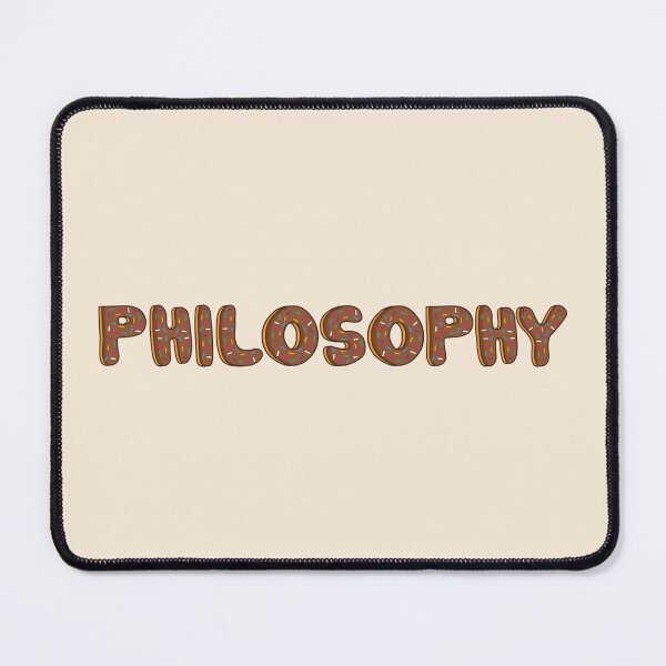 Item preview, Philosophy Word Shaped Like Chocolate Donuts designed and sold by ITCHAWAWAA.