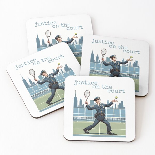 Item preview, Police Tennis - Justice on the Court designed and sold by 4TeeToo.