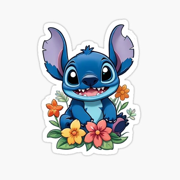 Disney Lilo Stitch Nerdy Stitch Sticker by Mio Marta - Fine Art