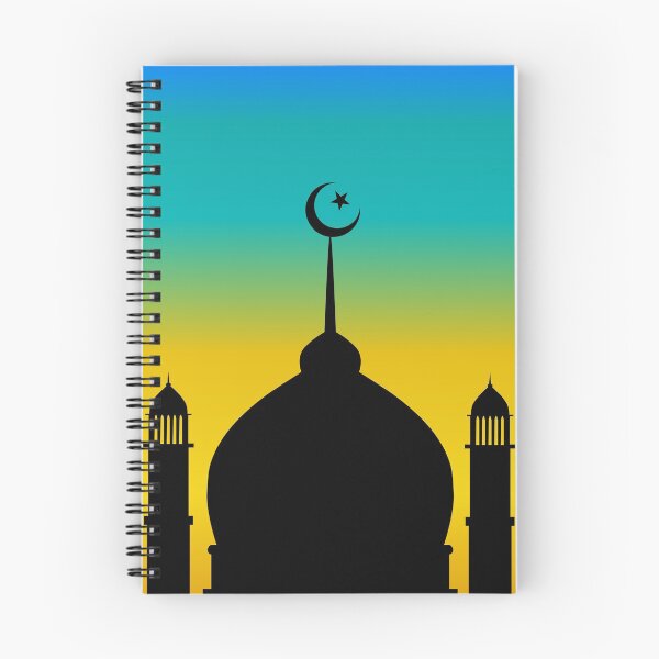 Item preview, Mosque dome and minaret silhouette with moon during sunset  designed and sold by Shawlin Islam.