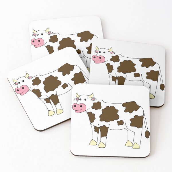 Item preview, Cute White-Brown Cow designed and sold by JefimijaT.