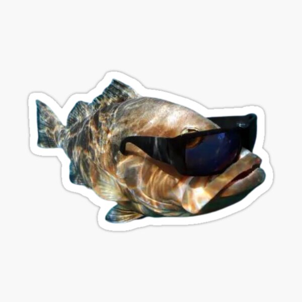 Vista previa del artículo con la obra «pescado fresco con gafas de sol», diseñado y vendido por killzak.