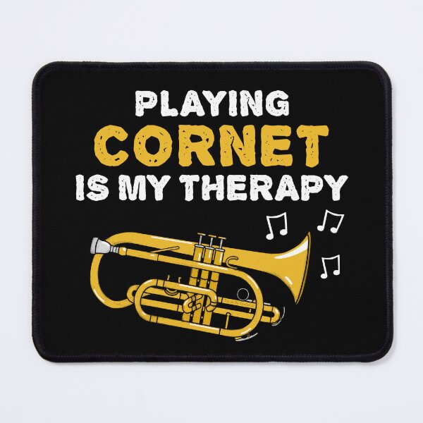 Item preview, Playing Cornet Is My Therapy, Brass Musician Funny designed and sold by doodlerob.