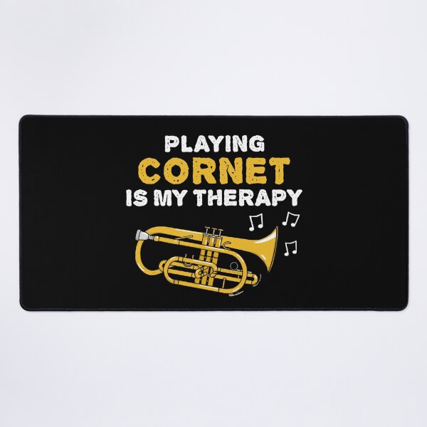 Item preview, Playing Cornet Is My Therapy, Brass Musician Funny designed and sold by doodlerob.