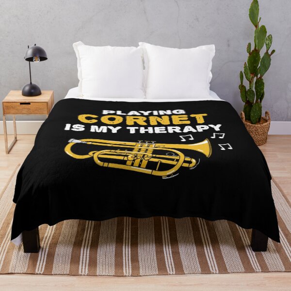 Item preview, Playing Cornet Is My Therapy, Brass Musician Funny designed and sold by doodlerob.
