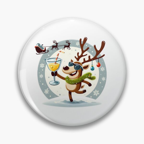 Item preview, Reindeer Cheers: Spreading Christmas Holiday Joy designed and sold by StedeBonnet.
