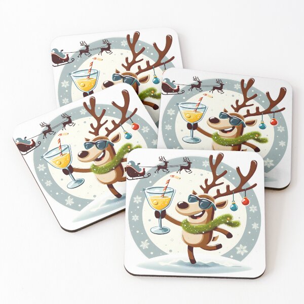 Item preview, Reindeer Cheers: Spreading Christmas Holiday Joy designed and sold by StedeBonnet.