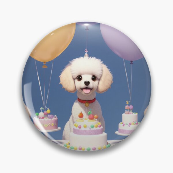 Item preview, Poddle familie puppy at a birthday party with balloons designed and sold by Tio-Tecun.