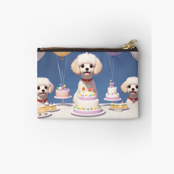 Item preview, Poddle familie puppy at a birthday party with balloons designed and sold by Tio-Tecun.
