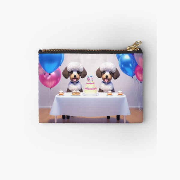 Item preview, Artwork of poddle pupppies at a birthday party designed and sold by Tio-Tecun.