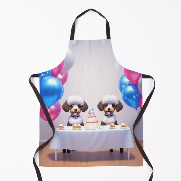 Item preview, Artwork of poddle pupppies at a birthday party designed and sold by Tio-Tecun.