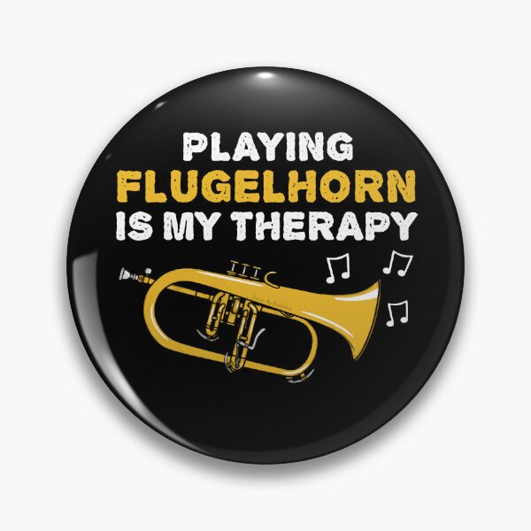 Item preview, Playing Flugelhorn Is My Therapy, Brass Musician Funny designed and sold by doodlerob.