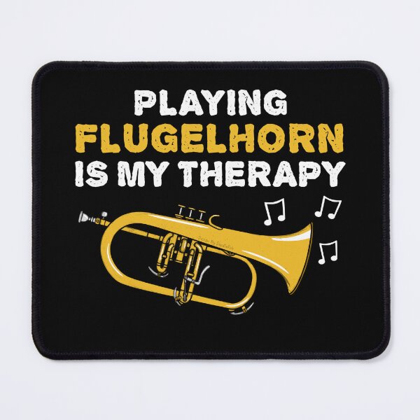 Item preview, Playing Flugelhorn Is My Therapy, Brass Musician Funny designed and sold by doodlerob.