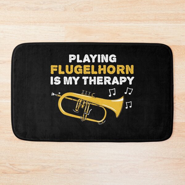 Item preview, Playing Flugelhorn Is My Therapy, Brass Musician Funny designed and sold by doodlerob.