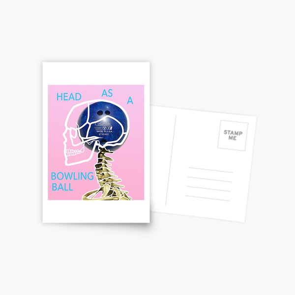 Item preview, Head as a Bowling Ball Print designed and sold by Lindsey Jennings.