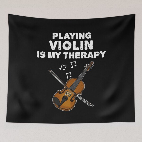 Item preview, Playing Violin Is My Therapy, Violinist Musician Funny designed and sold by doodlerob.