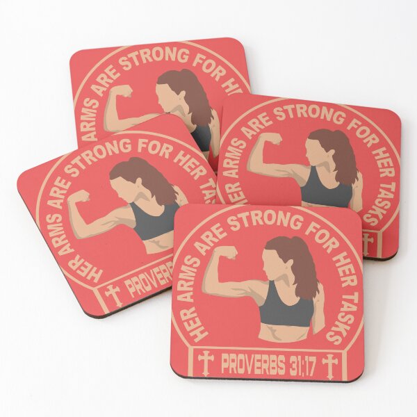Item preview, Bible workout motivation for strong women| Proverbs 31:17  her arms are strong for her task| bible verse | scripture verse | Christian workout  designed and sold by ZechJohnRB.