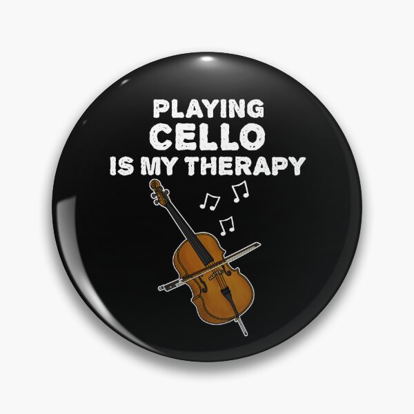 Item preview, Playing Cello Is My Therapy, Cellist Musician Funny designed and sold by doodlerob.