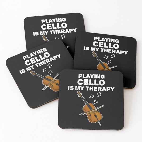Item preview, Playing Cello Is My Therapy, Cellist Musician Funny designed and sold by doodlerob.