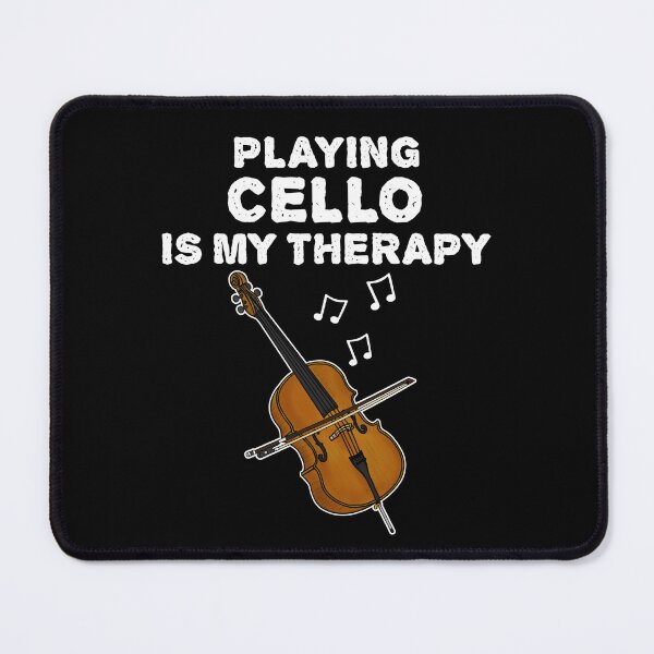 Item preview, Playing Cello Is My Therapy, Cellist Musician Funny designed and sold by doodlerob.