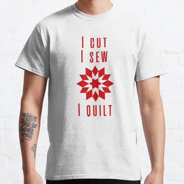 Item preview, Quilting motto I cut I sew I quilt - red designed and sold by Silva Rerum.