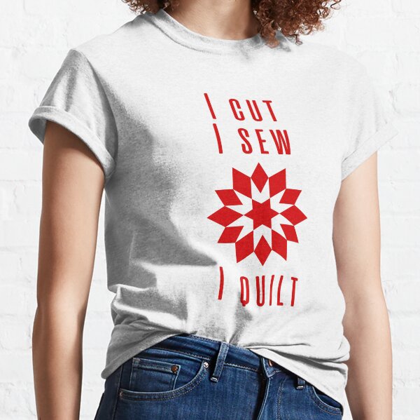 Item preview, Quilting motto I cut I sew I quilt - red designed and sold by Silva Rerum.