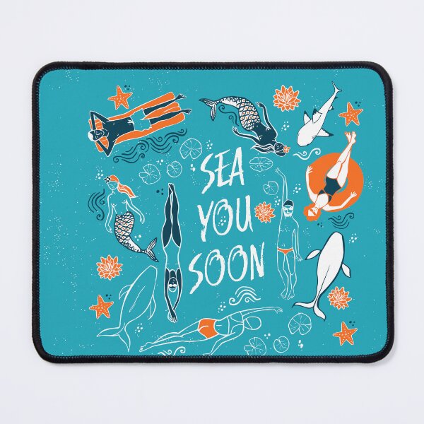 Item preview, Sea you soon - Summer Travel Quote designed and sold by Sarah Burghardt.