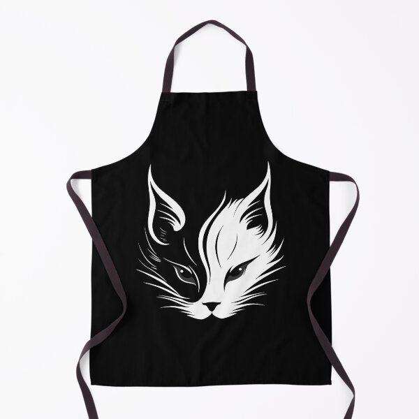 Item preview, A flat b&w angry cat's face designed and sold by T-DesignsOS.