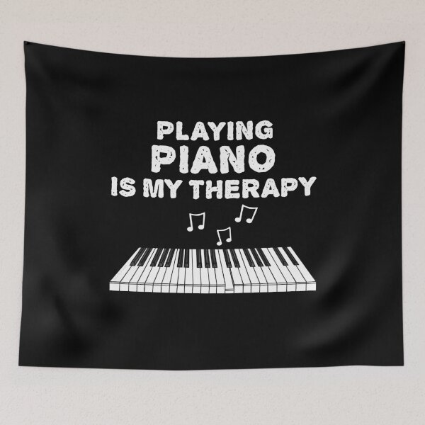 Item preview, Playing Piano Is My Therapy, Pianist Musician Funny designed and sold by doodlerob.