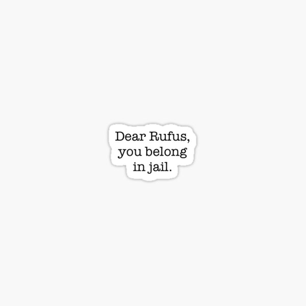 Anna Scott to Rufus Sticker