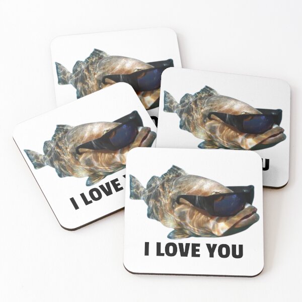 Item preview, i love you - cool fish wearing sunglasses designed and sold by killzak.