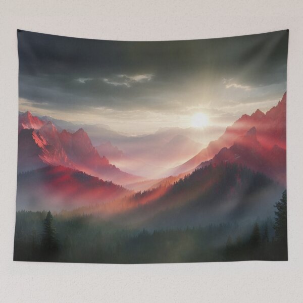 Item preview, Wooded Foothills - Fantasy Land Series | Reimagined Artwork designed and sold by Epic Upgrades.