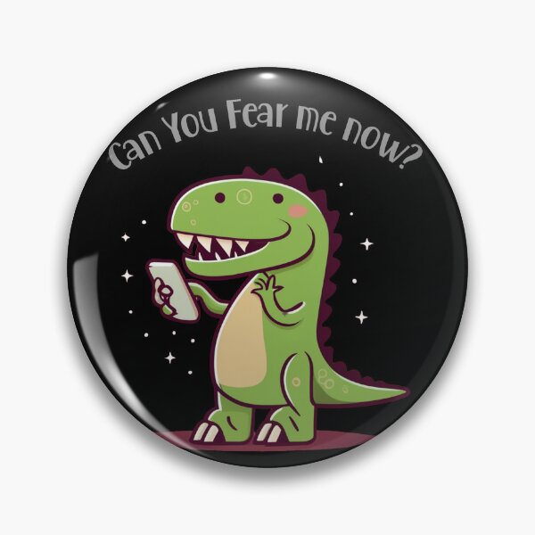 Item preview, Funny T-rex Dinosaur on Cell phone Can you fear me now pun designed and sold by Nature's Fancy.