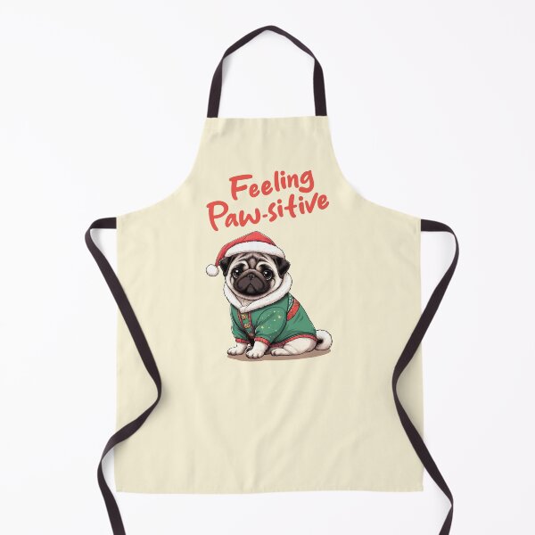 Item preview, Christmas Pug Feeling Pawsitive  designed and sold by KAI-Studio.