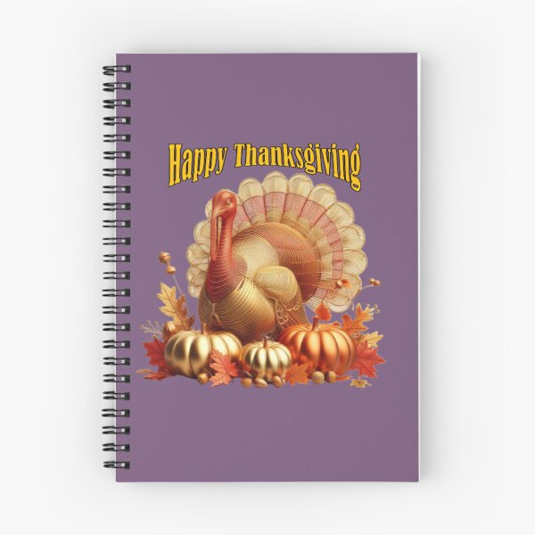 Item preview, Happy Thanksgiving golden turkey and pumpkins designed and sold by JaroDesign2023.