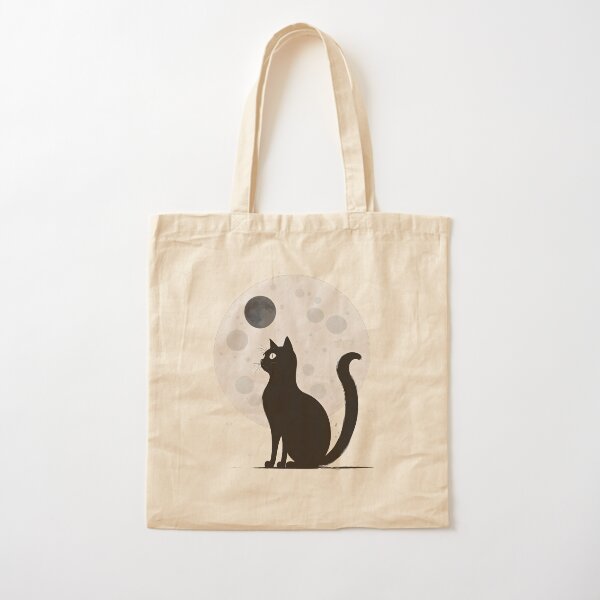 Item preview, black Cat with moon stars Cat  designed and sold by Catophile.