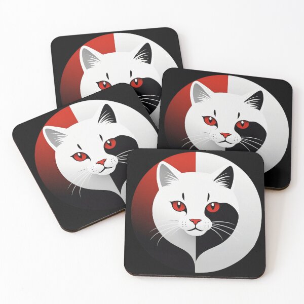 Item preview,  kitten Cute cartoon cat face in a love heart shape, cat lovers designed and sold by QuirkyTease.