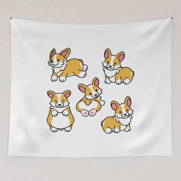 Item preview, Cute Corgi Dogs designed and sold by Maria Garcia.