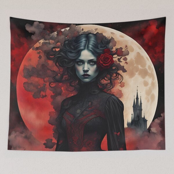 Item preview, Vampire girl designed and sold by GothicRubette.