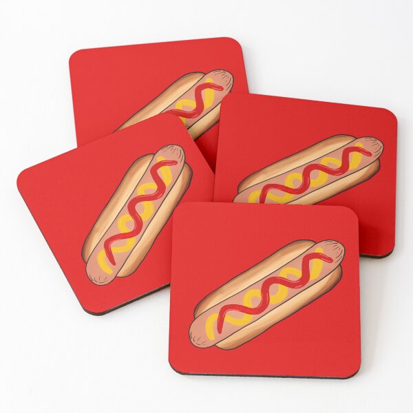 Item preview, Hot Dog (Ketchup) designed and sold by Art by Jessica Beroldi.