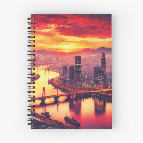 Artikelvorschau, Seoul bei Sonnenuntergang entworfen und verkauft von badguyduh.