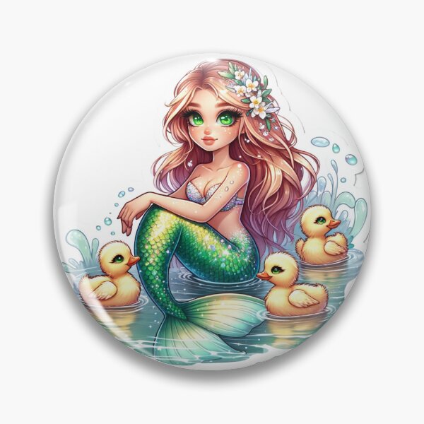 Item preview, Serene Siren: Mermaid's Duckling Companions designed and sold by Anechkau.