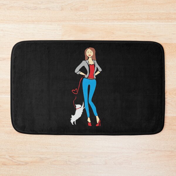 Item preview, women with dog designed and sold by FlamingProjekt.