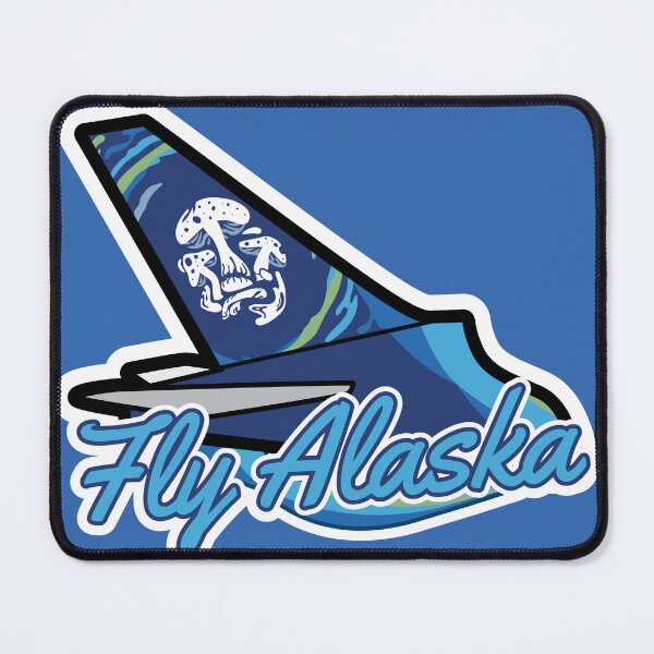 Item preview, Alaska Airline Pilot on Mushrooms | Fly Alaska designed and sold by PilotDecals.