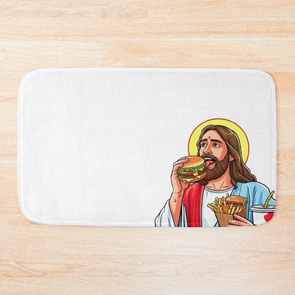 Item preview, Jesus eating a Big Mac designed and sold by Shiny Studio .