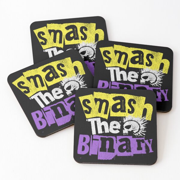 Item preview, Smash The Binary Nonbinary Gender Queer Punk designed and sold by ontrendshirts.