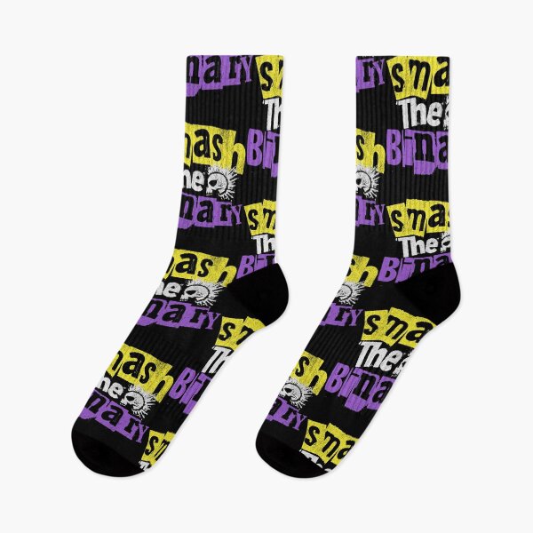 Item preview, Smash The Binary Nonbinary Gender Queer Punk designed and sold by ontrendshirts.