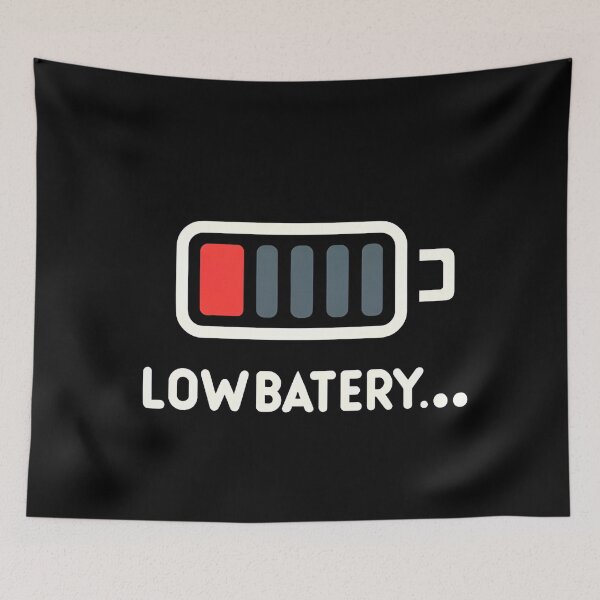 Item preview, Critical Battery Alert Sign designed and sold by RuyaFab.