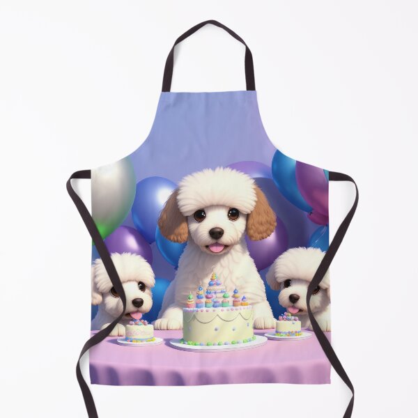 Item preview, Portrait of a poddle puppy at a birthday party designed and sold by Tio-Tecun.